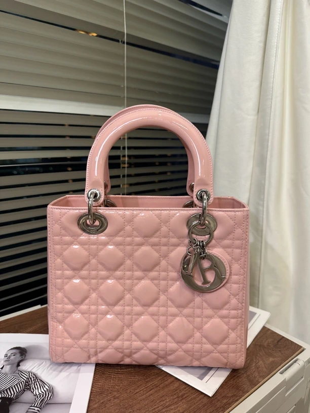 95新 DIOR/迪奥 樱花粉色五格迪奥 缺肩带
