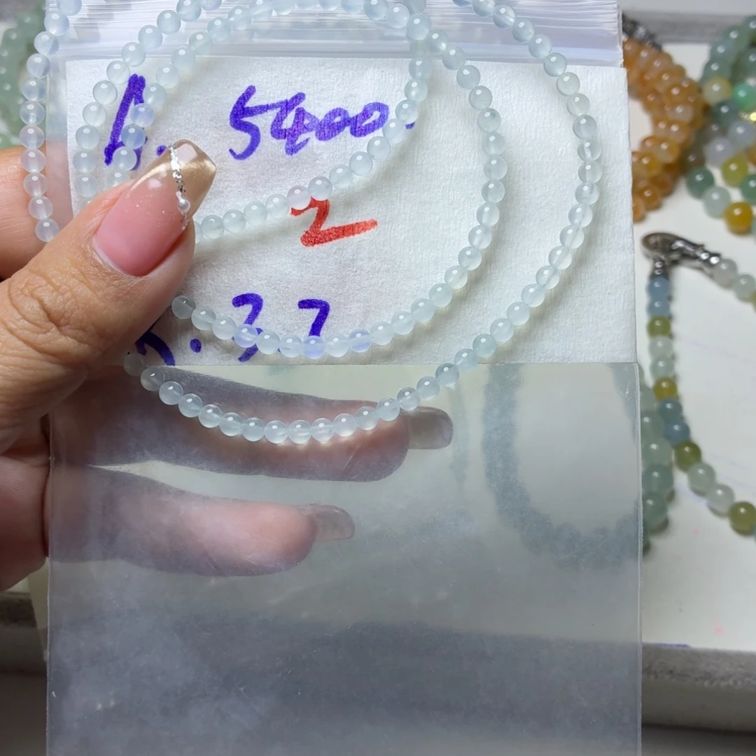未镶嵌定制翡翠翡翠珠链