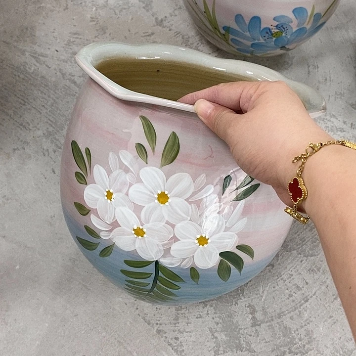 青***摆件12xc景德镇陶瓷花盆不处理售后