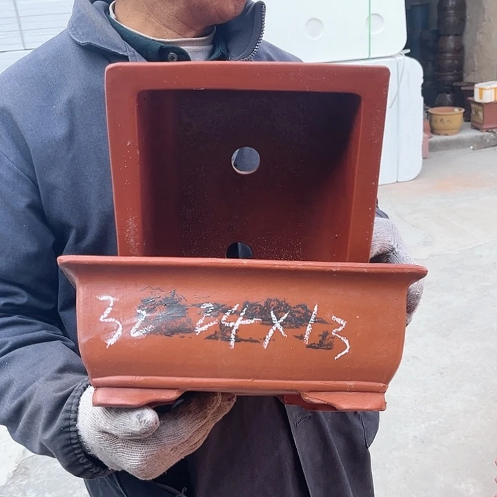 紫砂紫砂花盆和花盆之间