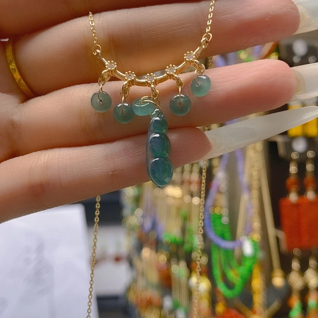 翡翠合金耳饰翡翠