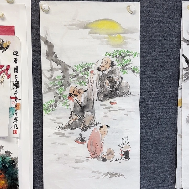 国画国画人物作品