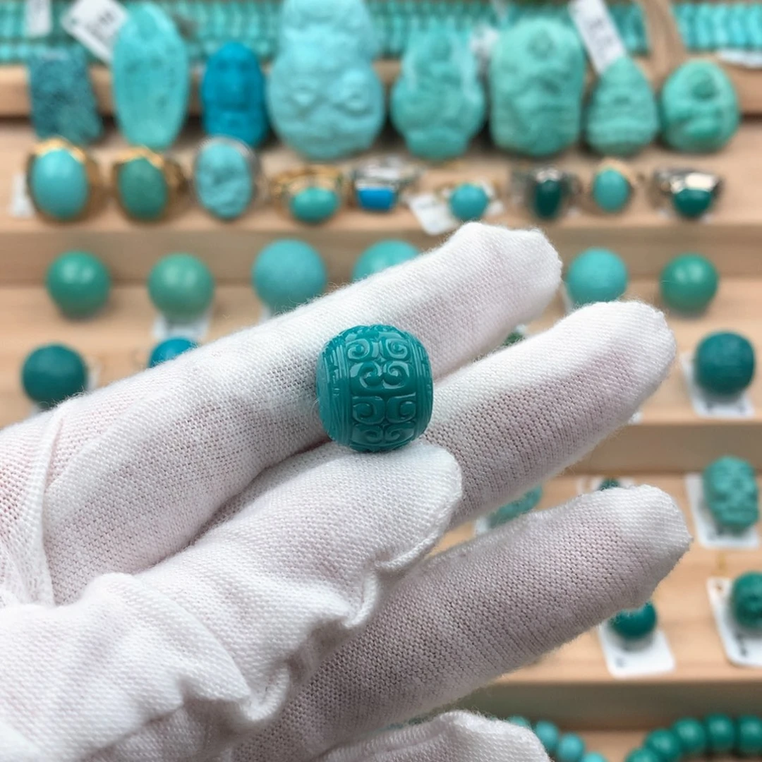 绿松石配饰未镶嵌14.5-13.1