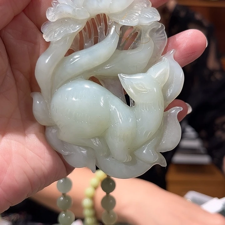 未镶嵌岫玉毛衣链
