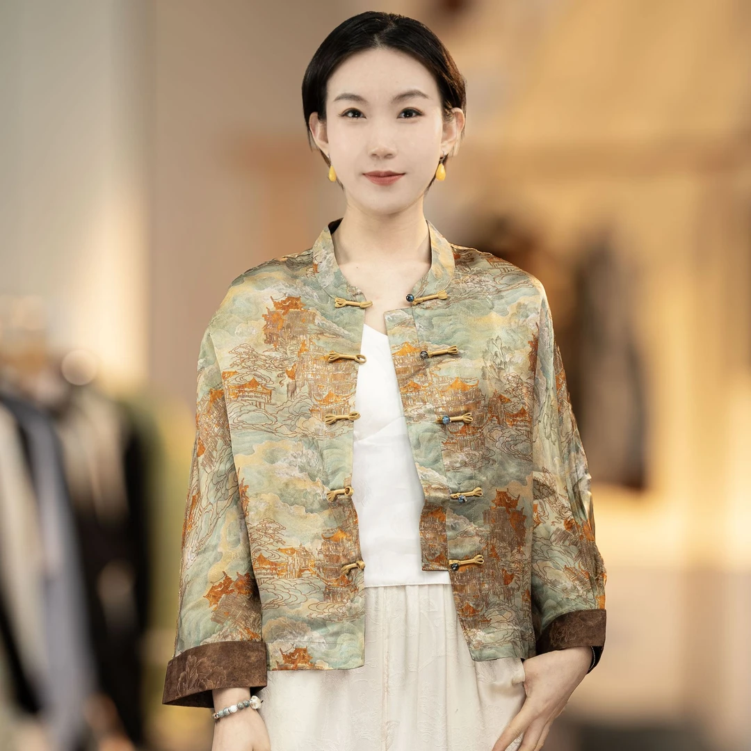 [阁楼]2025新中式国风开衫外套上衣3010X