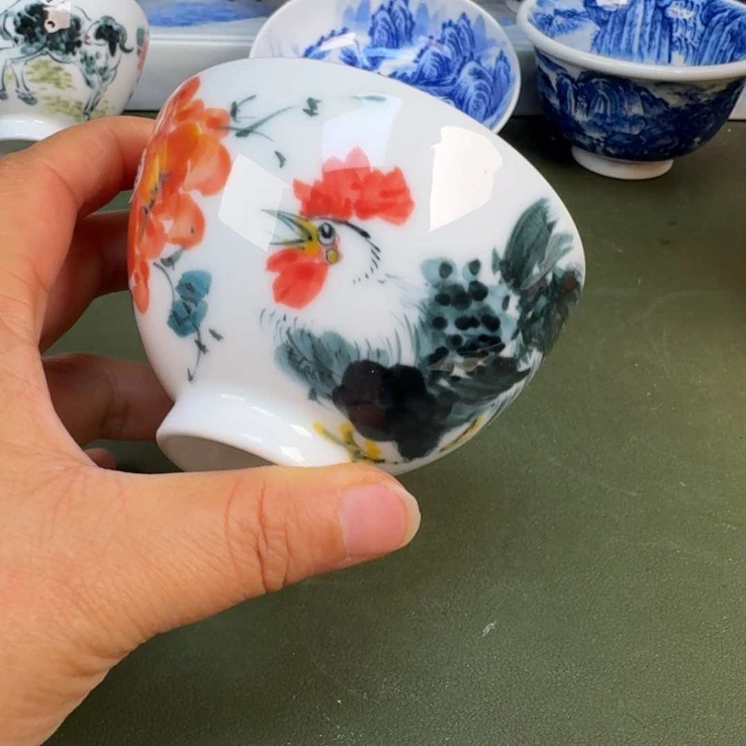 陶景德镇纯手绘茶具圆圆259