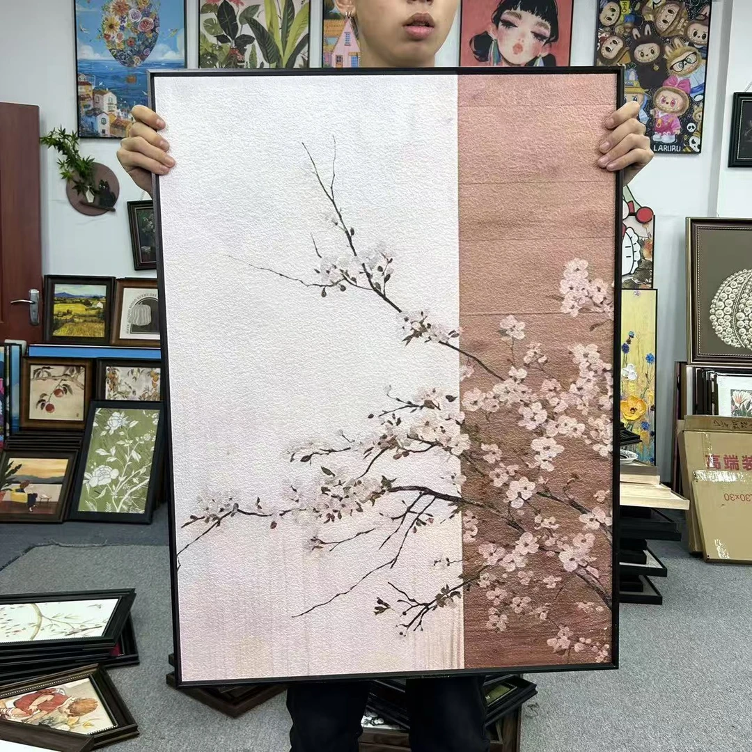 梅花宋氏美学装饰画沙发背景墙餐厅玄关卧室6080