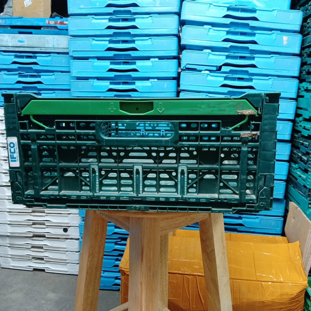 小日子回流微瑕镂空折叠箱 深绿色 6415 尺寸：60*40*17cm