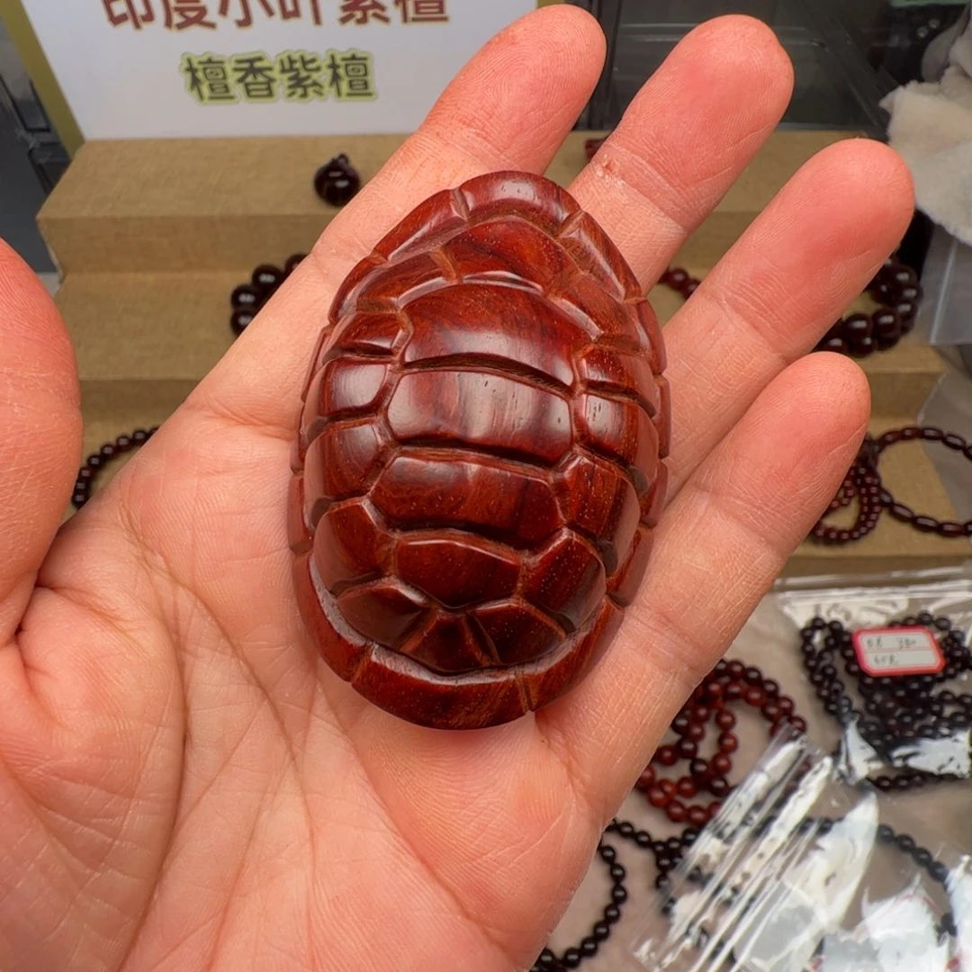 小叶紫檀把件富甲原汁原味无胶无蜡