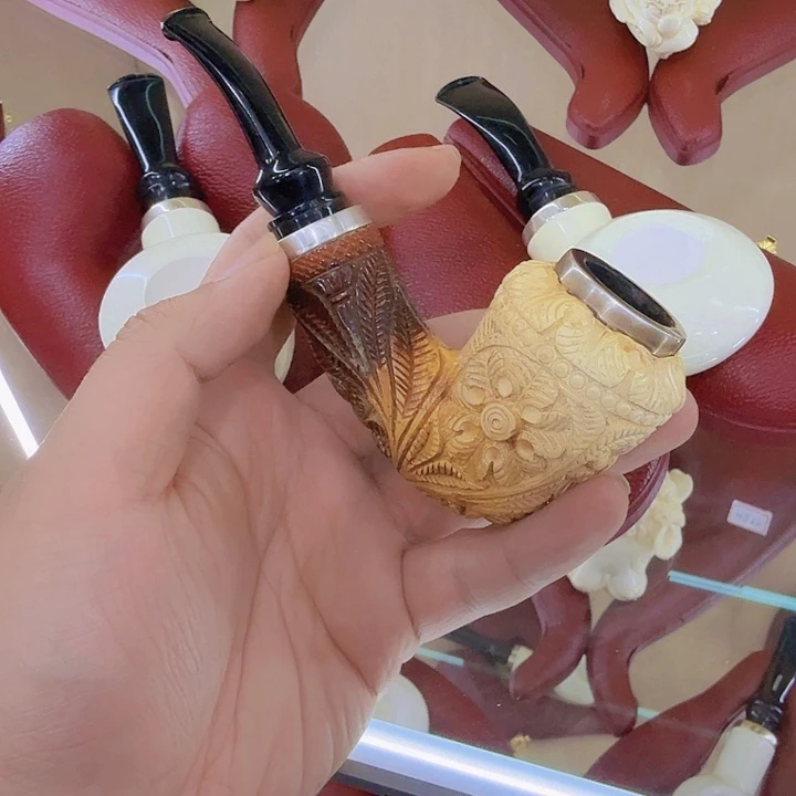 砖雕多*多海泡石雕刻工艺品