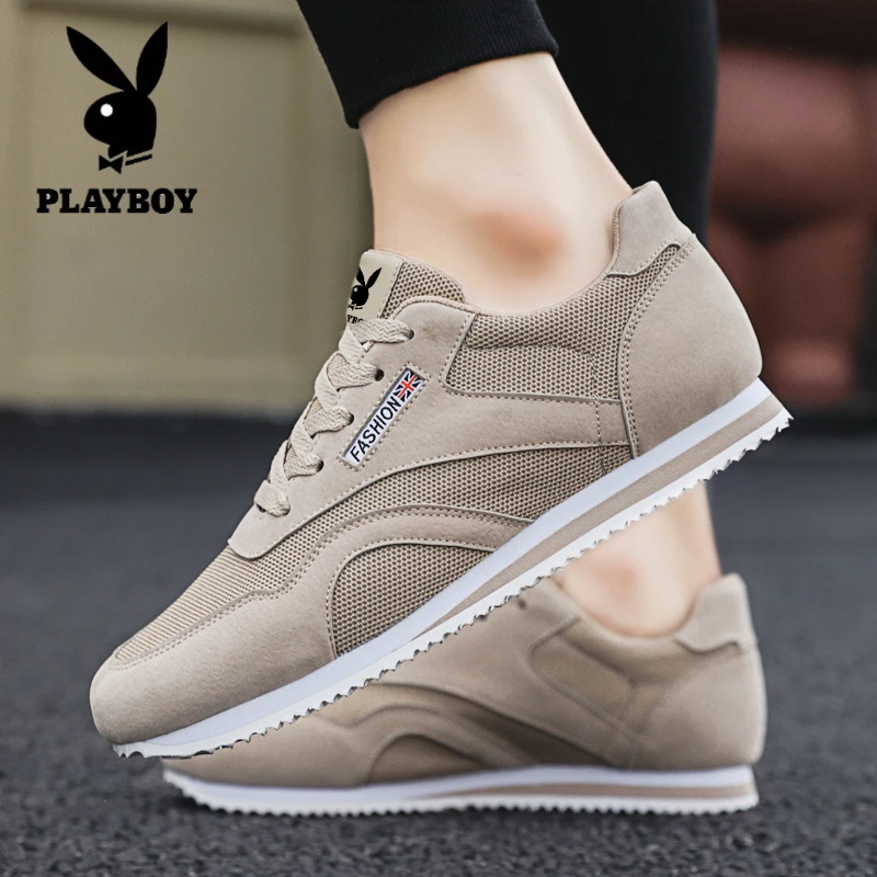 花花公子男鞋2025冬季新款透气网面鞋男士休闲时尚百搭运动跑步鞋