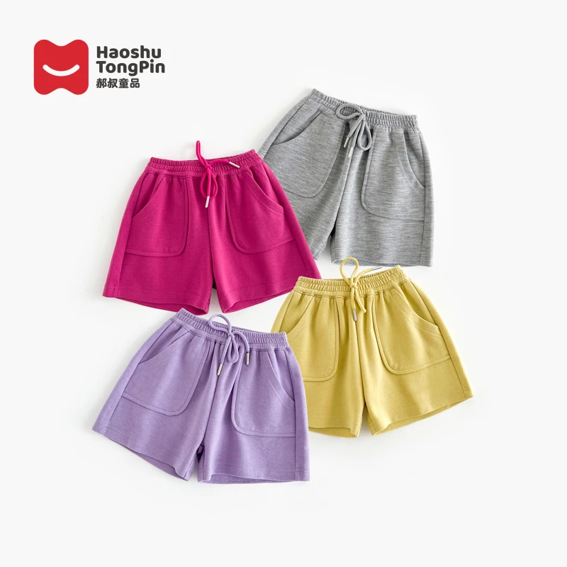 【现货】郝叔童品夏季新款时尚女童休闲针织短裤2025洋气高货BY5207