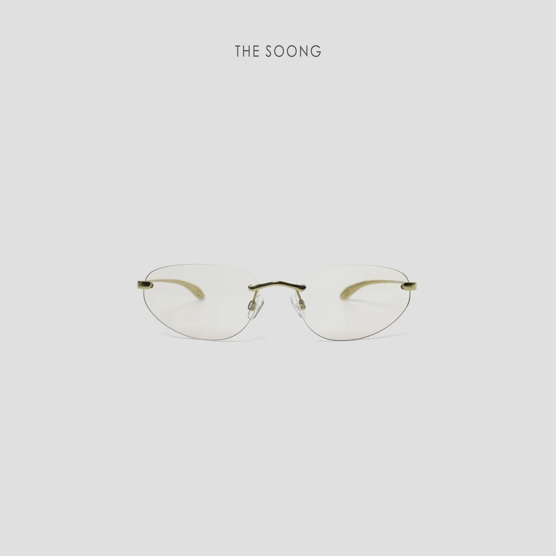 THESOONG|"等麻了"超轻纯钛极简风百搭无框太阳眼镜HWZB6869外套