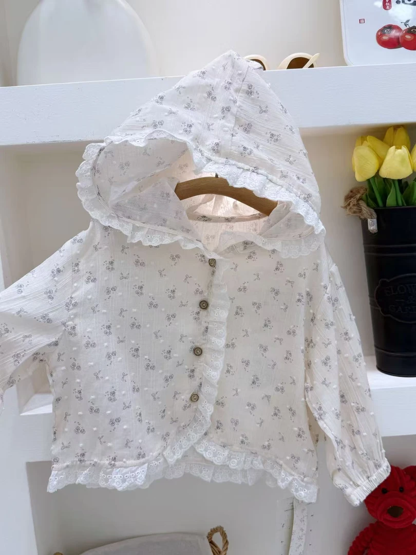 夏款-LBM-碎花花边防晒衣-25097