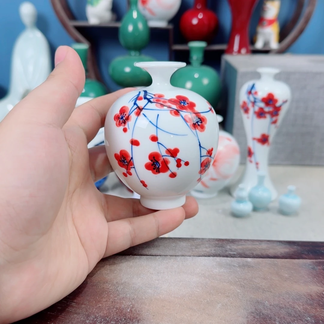 陶瓷手工小花器摆件