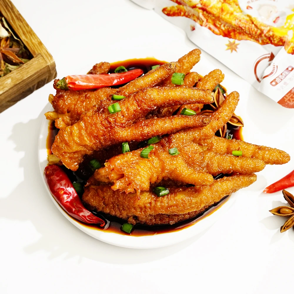 虎皮凤爪鸡爪子零食夜宵充饥速食解馋王小下酒菜卤味休闲食品小吃