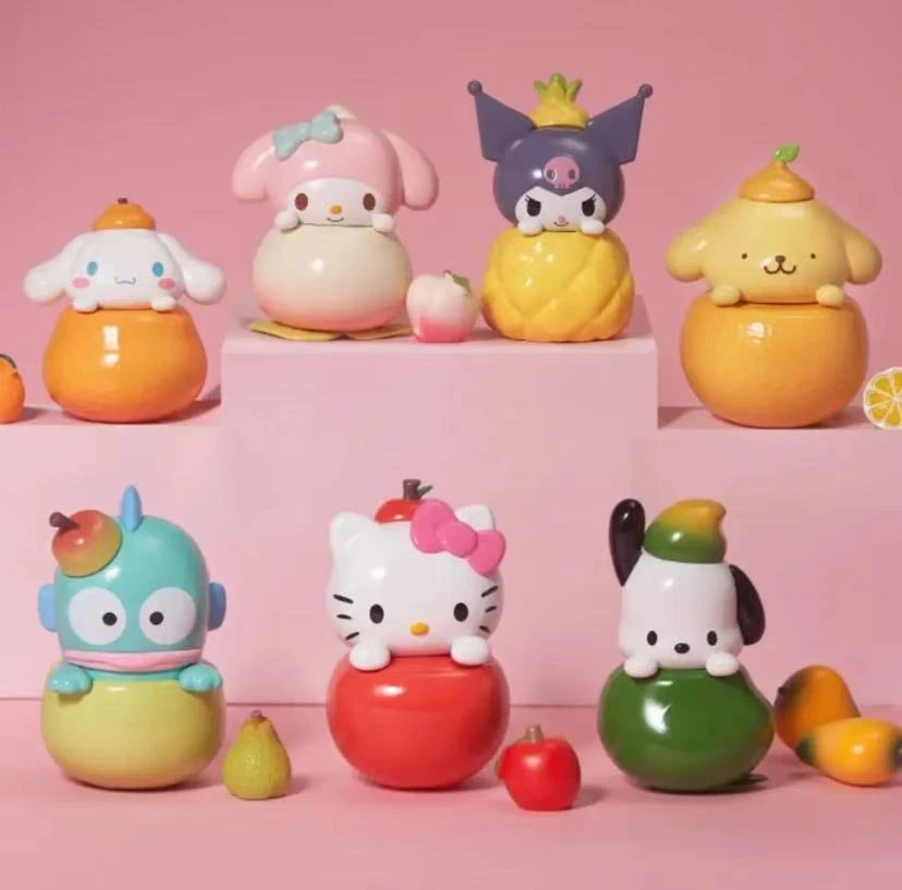 三丽鸥家族水果夹心系列拼装手办盲盒盲袋潮玩萌粒
