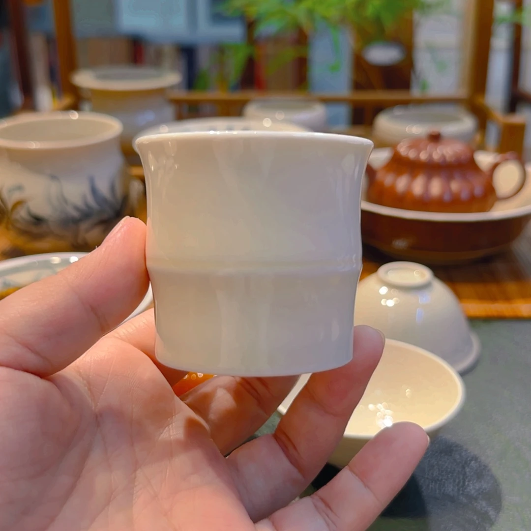 定瓷 竹节杯 80cc