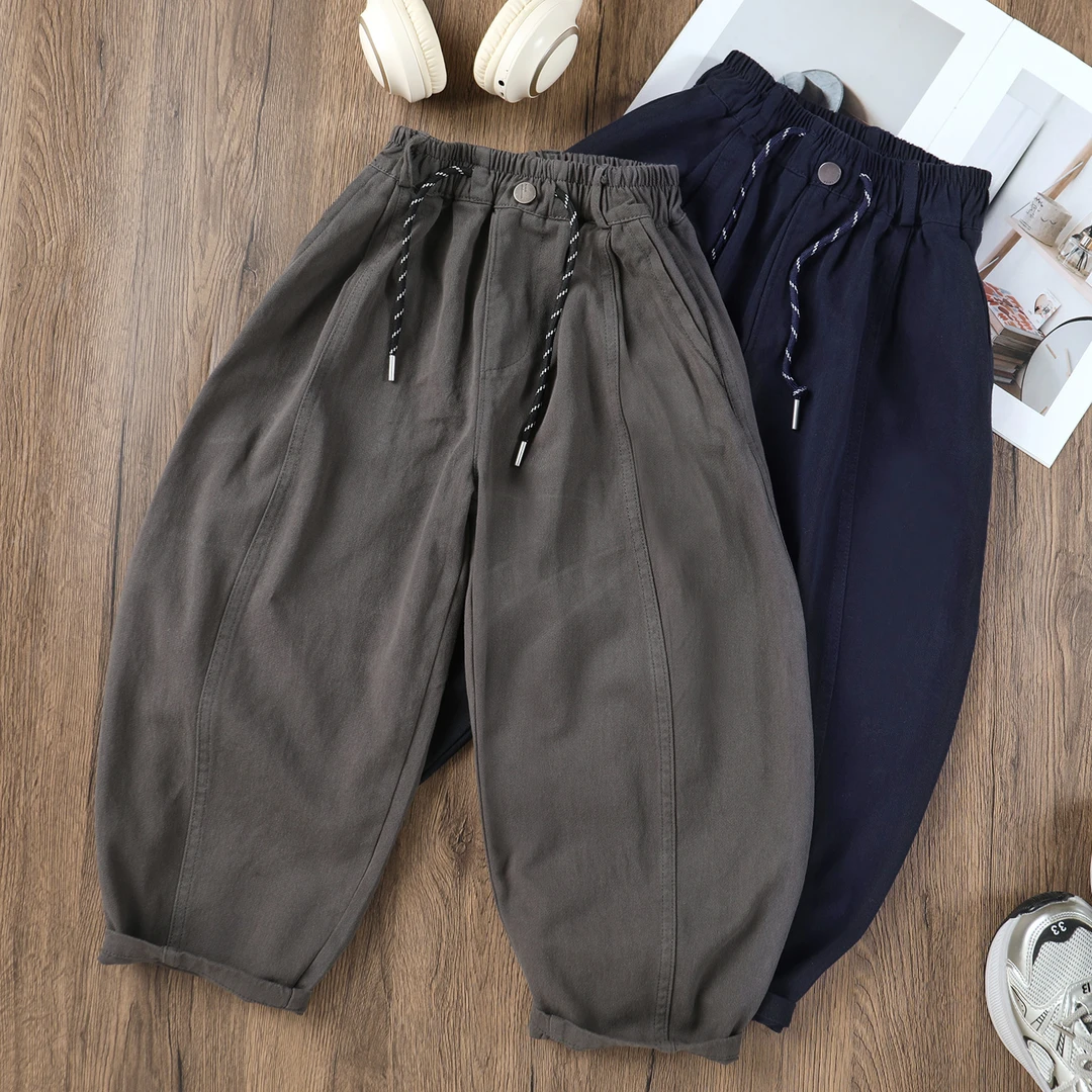 【纯棉100棉】Snoopy/史努比百搭宽松裤子男女通用童装女休闲裤春秋