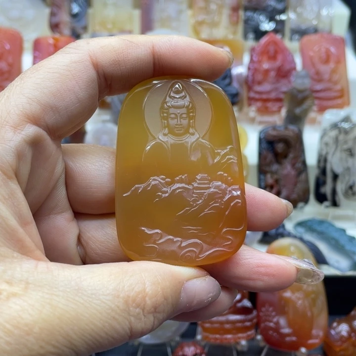 玛瑙/玉髓吊坠(赠链)未镶嵌吊坠