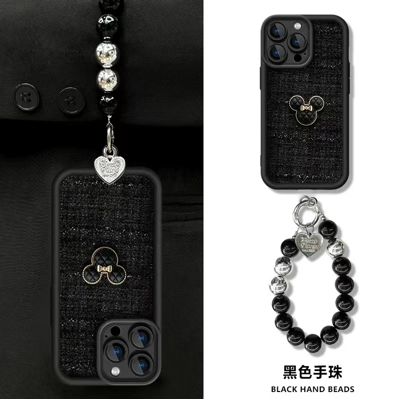 秋冬丝绒小香风适用iphone16苹果15pro华为vivoppo小米14手机壳女