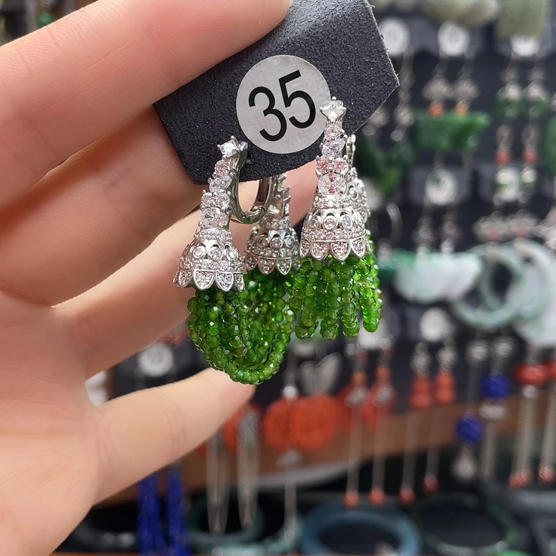 透辉石Fgh银S925镶嵌丸****～Think