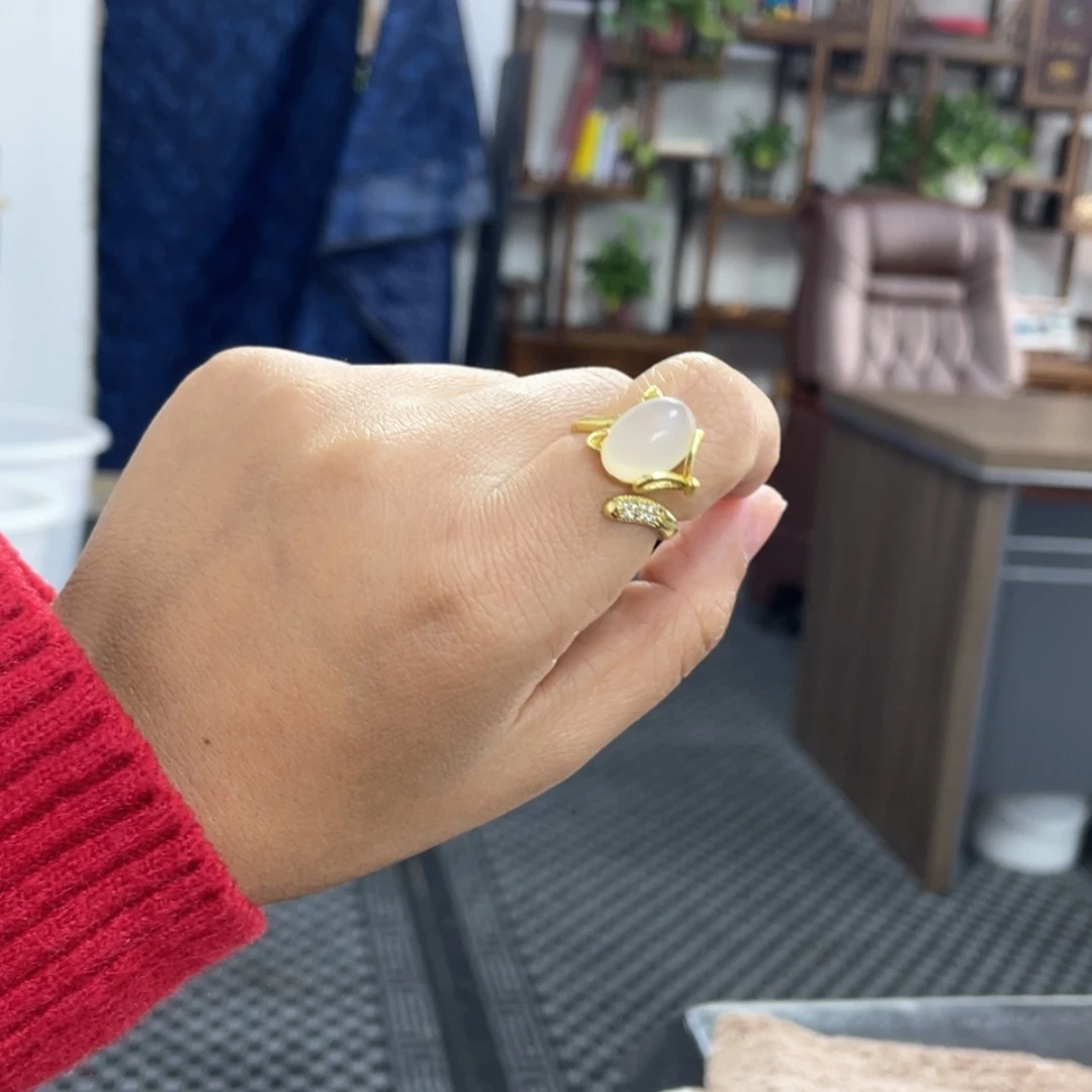 【闪购商品】玛瑙/玉髓戒指合金