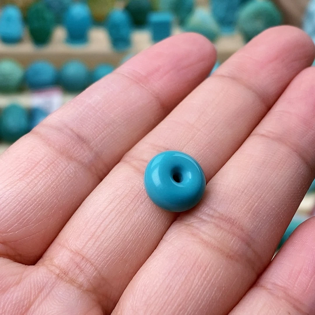 绿松石珠宝奇石未镶嵌夜***f