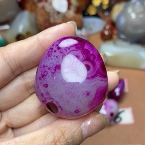 未镶嵌颈饰玛瑙/玉髓盗**Z打孔不退不换