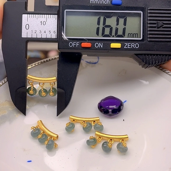 银S925镶嵌颈饰紫晶紫晶925镶嵌60