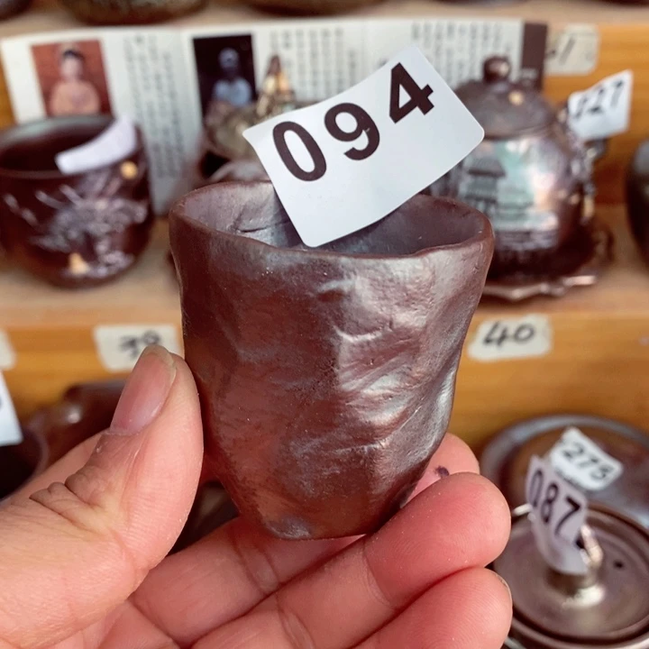 紫砂茶杯柴烧柴烧094