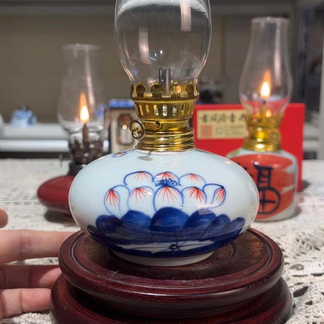 摆件景德镇陶瓷香薰灯