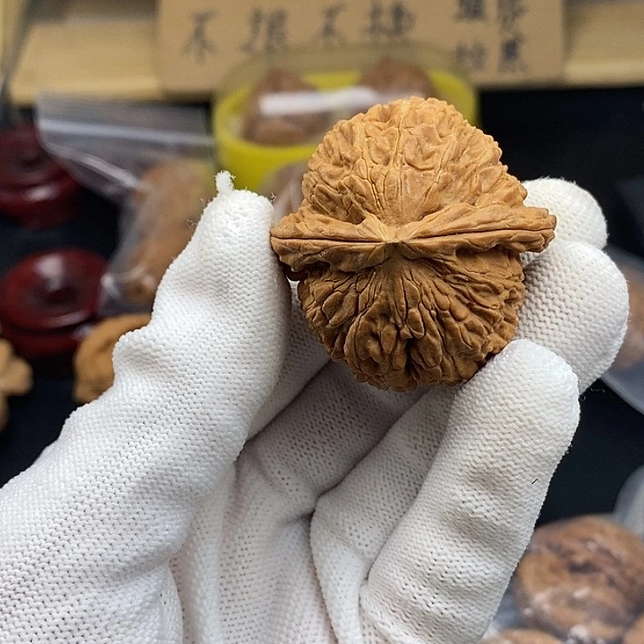 放***牛吊坠文玩核桃瑕疵不退不换