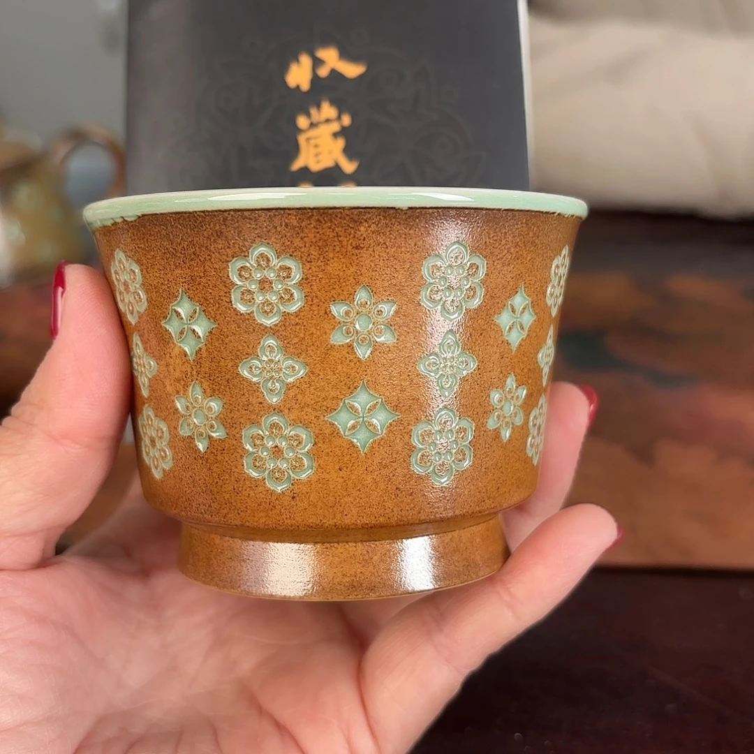 龙泉云间青瓷小米茶器
