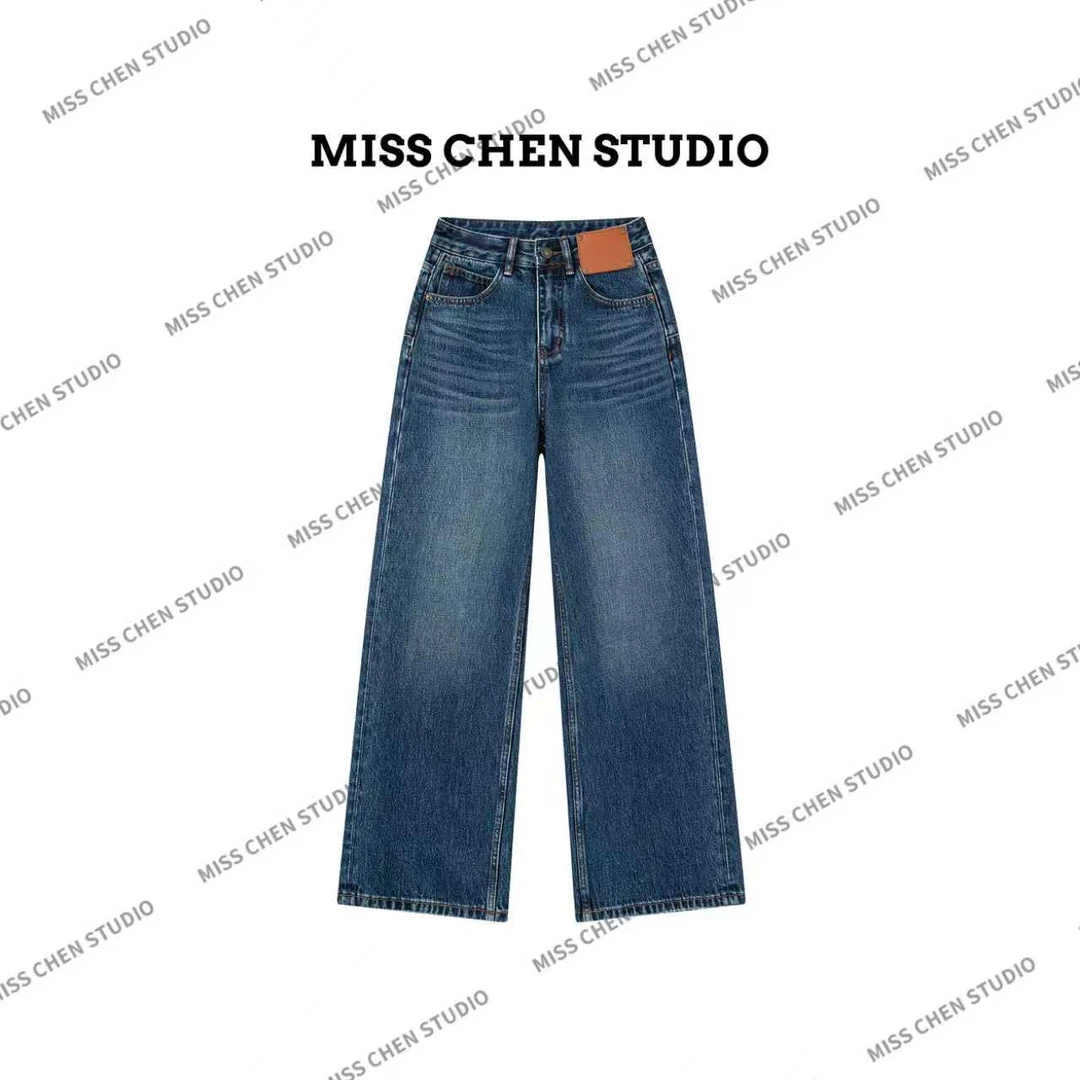 【M&CO】高端深蓝系 直筒裤 奢品织造 品牌工厂发售6617