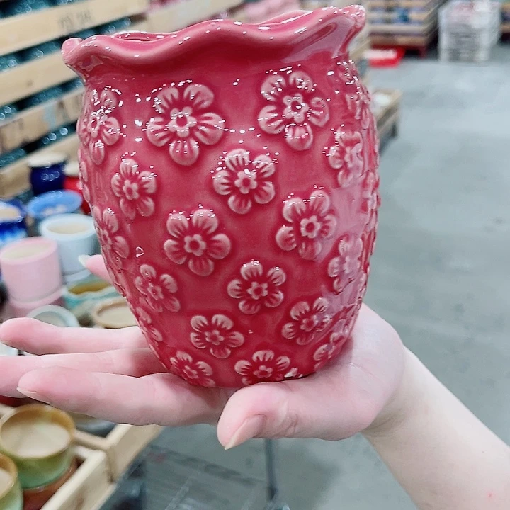 有孔，凑10元包邮陶瓷花盆发货！