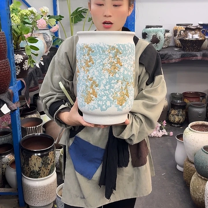 20×31 -粗陶花盆有孔-买买买