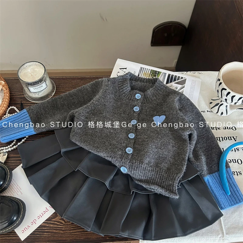 女童碎花上衣秋装套装2025秋新款韩版童装女宝宝春秋两件套P18