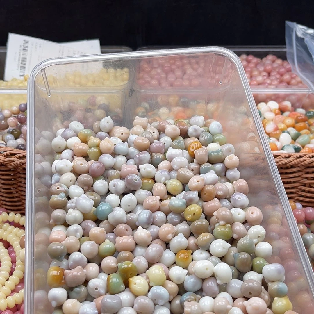 白玉菩提吊坠Wc/14mm/20颗