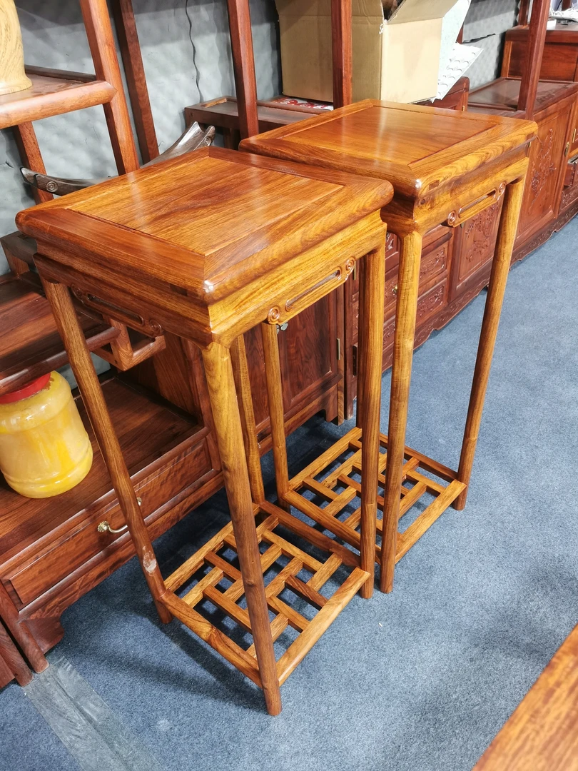 大花架 底部镂空一对