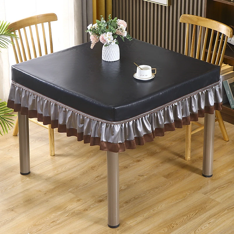 新款防尘布加厚家用麻将桌布全自动麻将机盖罩PU材质防水放油