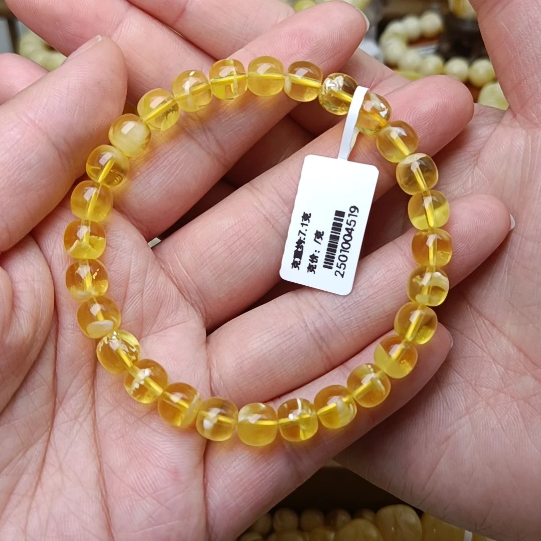 蜜蜡手链未镶嵌7老型