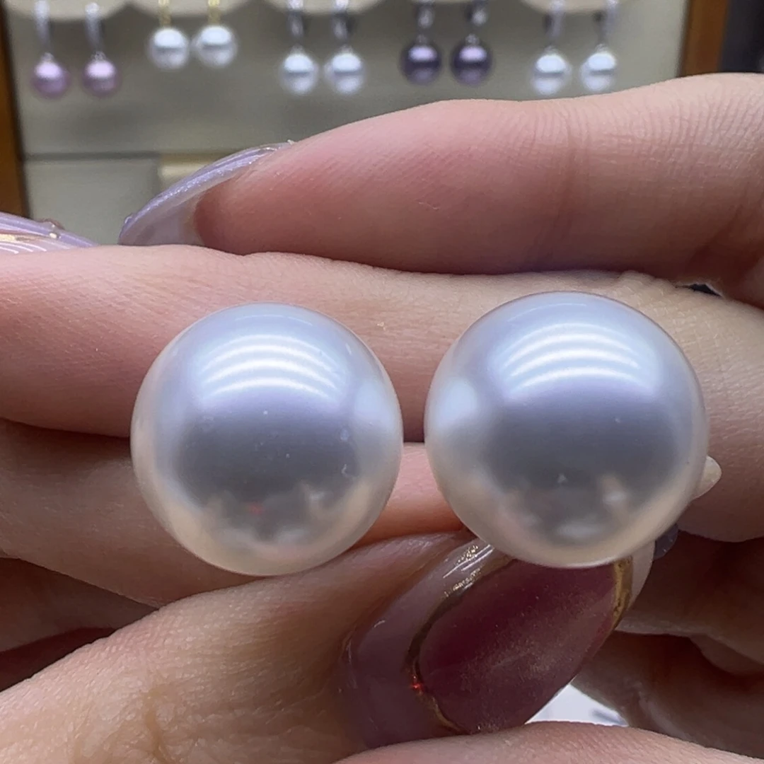 耳饰淡水珍珠银S925镶嵌