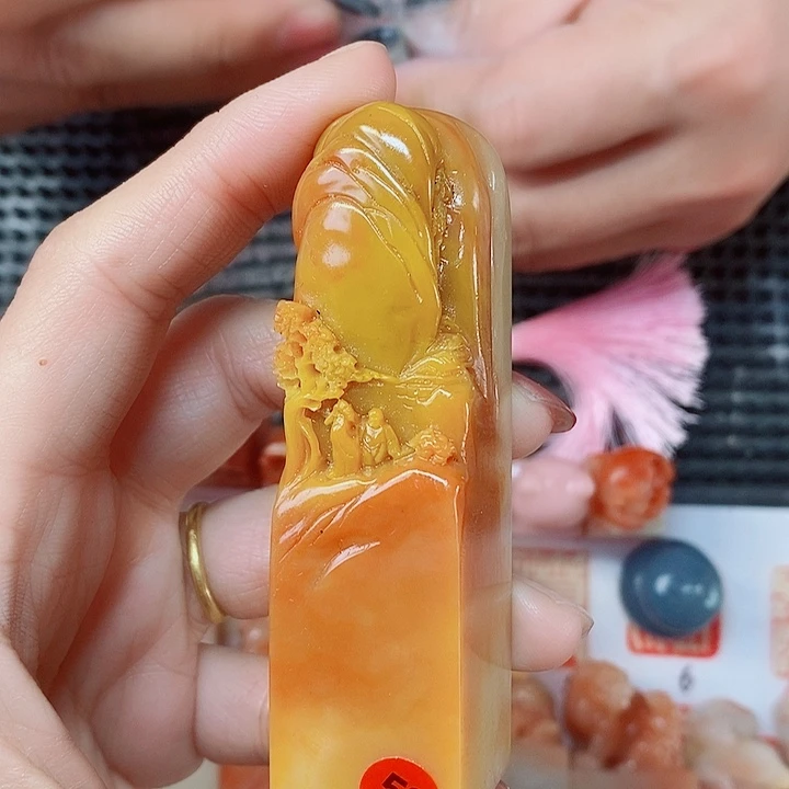 寿山石现场直播手工