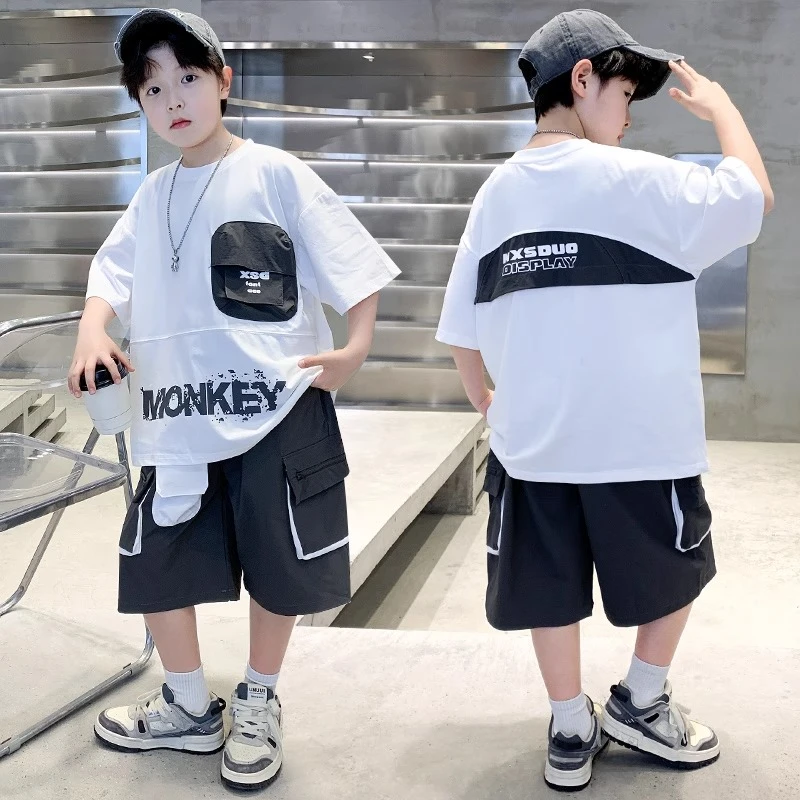 MK&UR.BV儿童装男童夏装套装夏季男孩运动薄款夏款中大童两件套