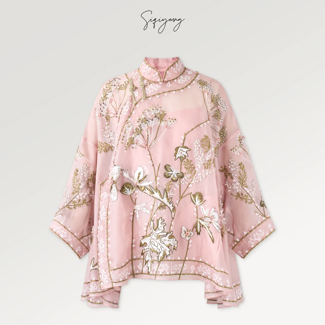 SIQIYOUNG【Maggie精选】富春山居-重工真丝绡刺绣外套