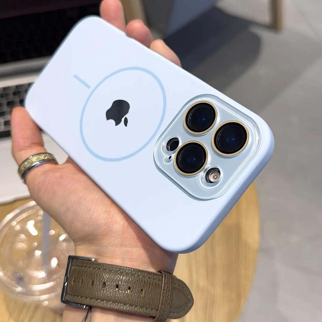 适用于苹果16/15/14/13护镜液态软硅胶磁吸iphone16promax手机壳