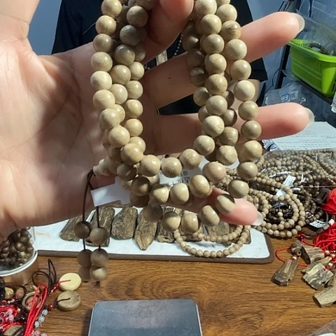 手串沉香天然野达拉干圆珠长串0.8/14克多样性发一