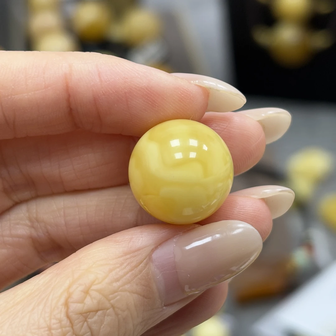 17.0mm 小妖珠宝天然原矿琥珀蜜蜡
