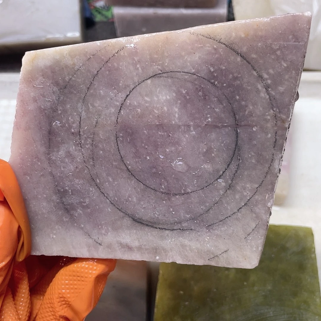 未镶嵌手镯石英岩玉薰衣草紫玉